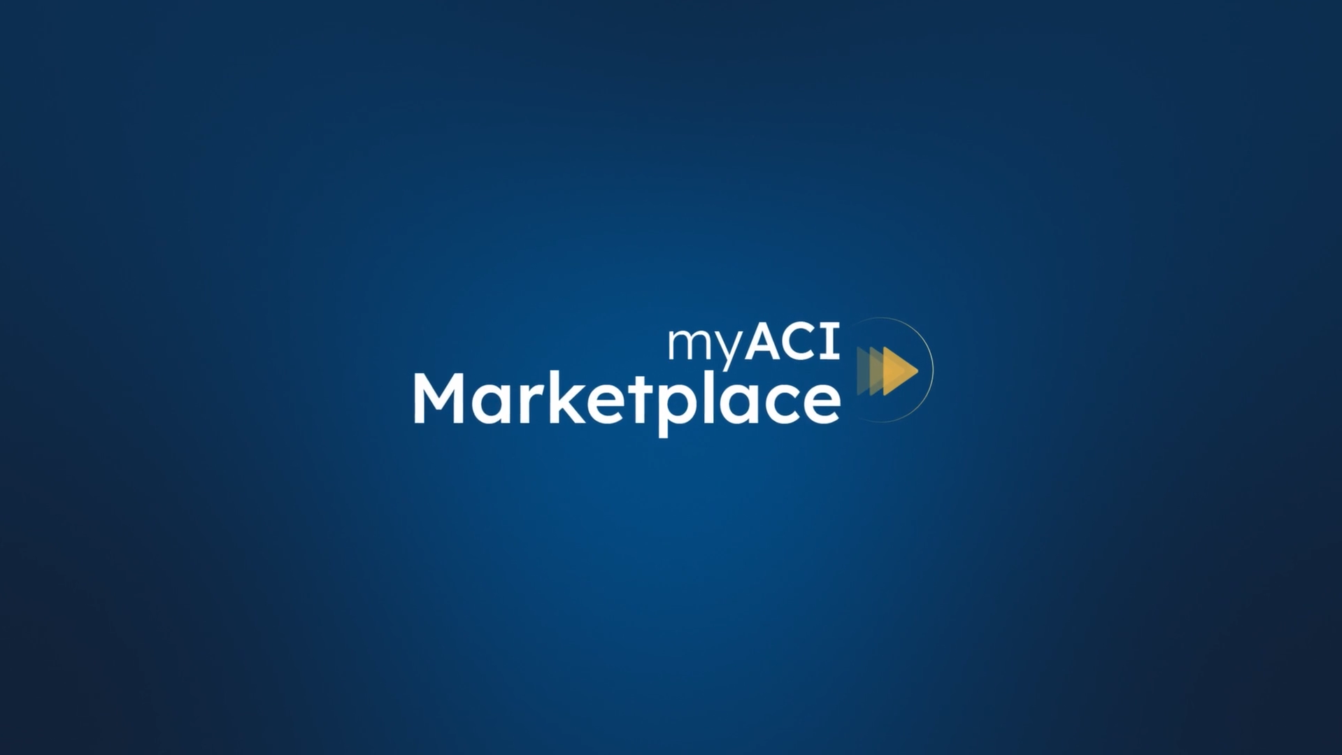 myACI Marketplace logo with blue background