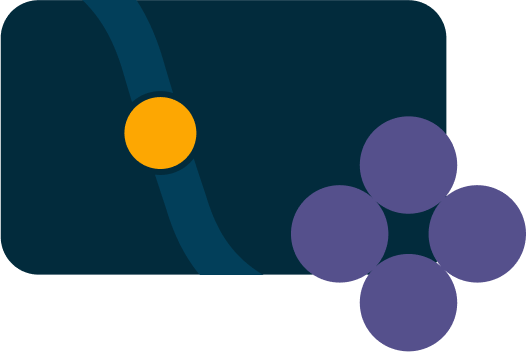 circle progress graph with bars in the middle
